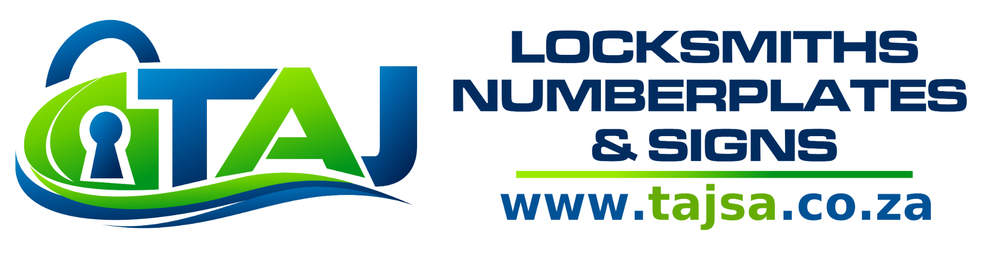 TAJ Locksmiths, Numberplates and Signs